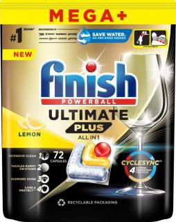 Finish Ultimate PLUS lemon kapsule do umývačky riadu 72 ks  NEW!