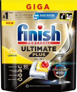 Finish Ultimate PLUS lemon kapsule do umývačky riadu 90 ks  + olivový krém ZADARMO !