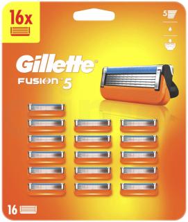 Gillette Fusion 16 ks  + Olivový krém na ruky Zadarmo ! dle kusů: 16 ks náhradních hlavic