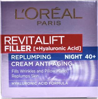 L&#39;Oréal Revitalift Filler Anti-ageing Cream SPF50 pleťový krém nočný 50 ml