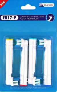 Náhradná hlavica EB17-P 4ks kompatibilná s Oral-B Genius, Oral-B SmartSeries, Oral-B PRO a Oral-B Vitality