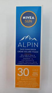 Nivea Sun Alpin pleťový opaľovací krém SPF30 50 ml