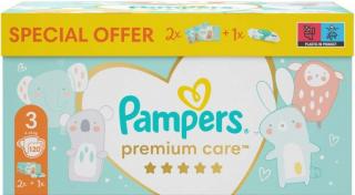 Pampers Toy Box Premium Care S3 6-10 kg 120 ks  + obrúsky Pampers aqua zadarmo