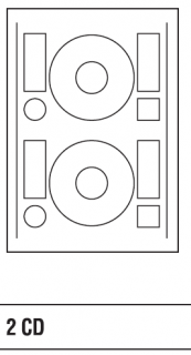 Etikety A4 2 CD (1 ks)