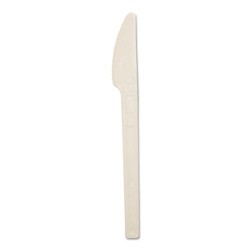 Bioplastový nôž 16,5 cm biely 50 ks - 1000ks/kartón