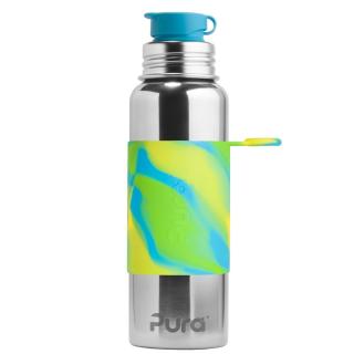 Pura® nerezová fľaša so športovým uzáverom 850 ml zelená aqua
