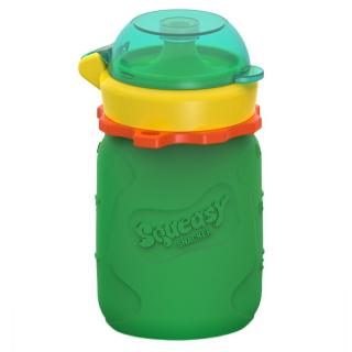 Squeasy Gear silikónová kapsička 180 ml - zelená