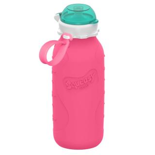 Squeasy Gear silikónová kapsička 480 ml - ružová