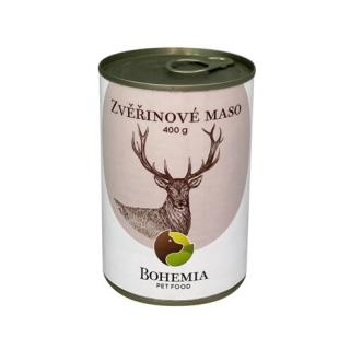 BOHEMIA- Zverinové mäso vo vlastnej šťave (Jeleň, Sob, Diviak) 400g