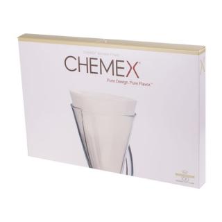 Filtre CHEMEX 1 - 3 šálky - 100 ks, Kávovary farby , veľkosti biela