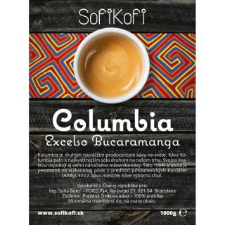 káva zrnková SofiKofi Columbia Excelso Bucaramanga 100% Arabika, Výber gramáže kávy 500g