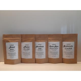 káva zrnková SofiKofi Degustačný balíček Amerika- 100% Arabika - 5 x 50 g