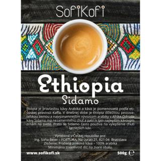 káva zrnková SofiKofi Ethiopia Sidamo 100% Arabika, Výber gramáže kávy 1000g