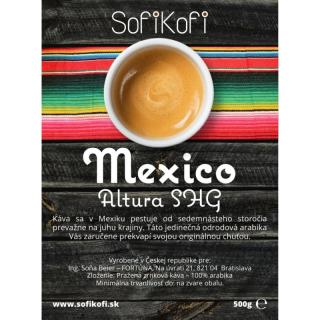káva zrnková SofiKofi Mexico Altura SHG 100% Arabika, Výber gramáže kávy 1000g
