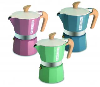 moka kávovar Pedrini MyMoka Color 2022 - 3 šálky , Kávovary farby , veľkosti Zelená