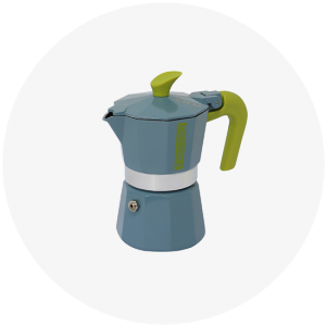 moka kávovar Pedrini MyMoka Colour modrošedá, Kávovary farby , veľkosti veľkosť 1
