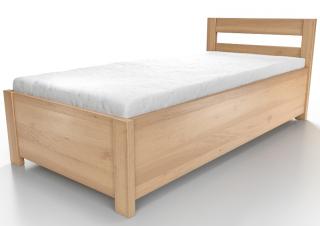 Buková posteľ Tina s úložným priestorom