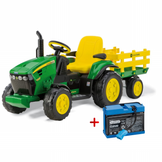 PegPerego John Deere Ground Force + Náhradná batéria Náhradná batéria: 12V / 12Ah