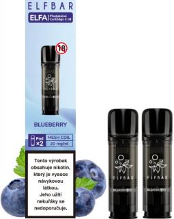 Cartridge Elf Bar ELFA Pods 2Pack Blueberry 20mg (Čerstvě utržené šťavnaté borůvky)