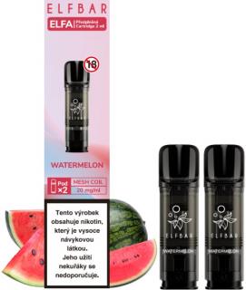 Cartridge Elf Bar ELFA Pods 2Pack Watermelon 20mg (Osvěžující a lahodná chuť vodního melounu)