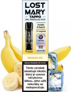 Cartridge LOST MARY TAPPO Pods 1Pack Banana Ice 17mg (Zralý banán s ledovou dochutí)