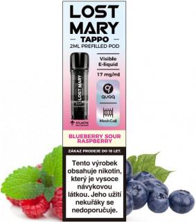 Cartridge LOST MARY TAPPO Pods 1Pack Blueberry Sour Raspberry 17mg (Klasická příchuť maliny s úžasným kyselým twistem)