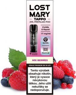 Cartridge LOST MARY TAPPO Pods 1Pack Mix Berries 17mg (Dokonalá kombinace šťavnatých bobulí)