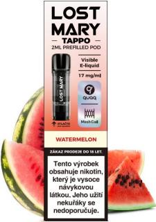 Cartridge LOST MARY TAPPO Pods 1Pack Watermelon 17mg (Osvěžující a lahodná chuť vodního melounu)