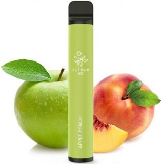 Elektronická cigareta Elf Bar 600 Apple Peach 20mg (Vyvážený mix sladké broskve a jemně kyselého zeleného jablka)