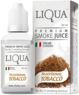 Liqua E-liquid Traditional Tobacco 30ml 0mg (3x10ml )