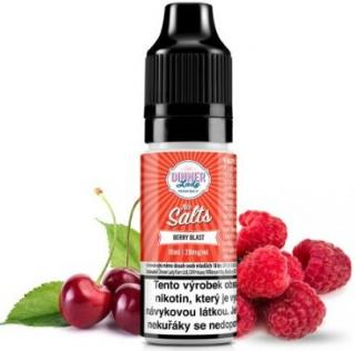 Liquid Dinner Lady Nic SALT Berry Blast 10ml - 20mg (Pokud máte chuť na skvělou kombinaci sladkých malin a výrazných třešní, Berry Blast je to pravé pro Vás)