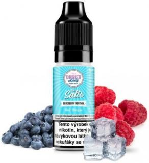 Liquid Dinner Lady Nic SALT Blueberry Menthol 10ml - 20mg (Úžasná kombinace lahodných malin, borůvek a pořádné dávky coolady)