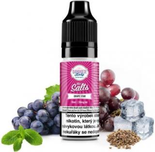 Liquid Dinner Lady Nic SALT Grape Star 10ml - 20mg (Kombinace černých a červených hroznů, anýzu a skvělého cooladového konce)