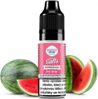 Liquid Dinner Lady Nic SALT Watermelon Slices 10ml - 20mg (Úžasná chuť čerstvého vodního melounu)