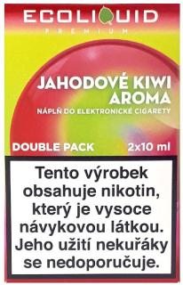 Liquid Ecoliquid Premium 2Pack Strawberry Kiwi 2x10ml - 3mg (Ovocný koktejl z jahod a kiwi)