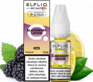 Liquid ELFLIQ Nic SALT Blackberry Lemon 10ml - 10mg (Dokonalý mix sladké ostružiny a kyselého citrónu)
