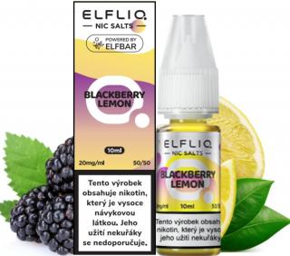 Liquid ELFLIQ Nic SALT Blackberry Lemon 10ml - 20mg (Dokonalý mix sladké ostružiny a kyselého citrónu)