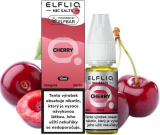 Liquid ELFLIQ Nic SALT Cherry 10ml - 10mg (Tradiční třešňová příchuť.)