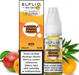 Liquid ELFLIQ Nic SALT Pineapple Mango Orange 10ml - 10mg (Tropicky mix ananasu, pomeranče a manga)