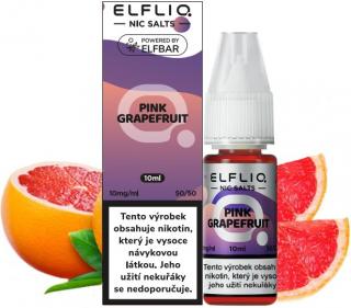 Liquid ELFLIQ Nic SALT Pink Grapefruit 10ml - 10mg (Osvěžující sladkokyselý grep.)