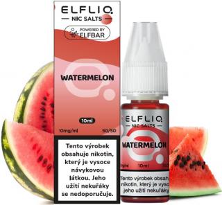 Liquid ELFLIQ Nic SALT Watermelon 10ml - 10mg (Osvěžující a lahodná chuť vodního melounu)