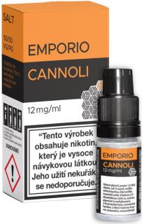 Liquid EMPORIO SALT Cannoli 10ml - 12mg (Trubička ze sladkého těsta naplněná vanilkovým krémem)