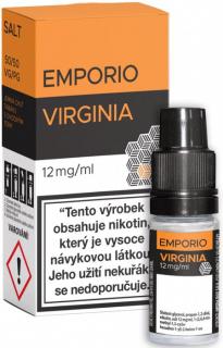 Liquid EMPORIO SALT Virginia 10ml - 12mg (Jemná chuť tabáku s ovocnými tóny)