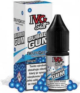 Liquid IVG SALT Bubblegum 10ml - 10mg (Sladká a šťavnatá chuť žvýkačky)