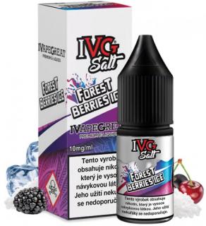 Liquid IVG SALT Forest Berries Ice 10ml - 10mg (Kombinace zralé třešně a sladkokyselé ostružiny s lehkým coolingem na konci)