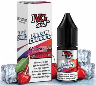 Liquid IVG SALT Frozen Cherries 10ml - 10mg (Uzrálé třešně zasypané v ledové tříšti.)