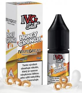 Liquid IVG SALT Honey Crunch 10ml - 10mg (Sladké cereálie s mlékem a medem)
