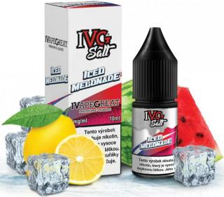 Liquid IVG SALT Iced Melonade 10ml - 10mg (Letní hit! Limonáda ze sladkého vodního melounu a kyselého citrónu)