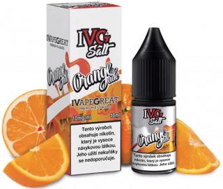 Liquid IVG SALT Orangeade 10ml - 20mg (Šumivá limonáda z čerstvě vymačkaných pomerančů s kostkami ledu)
