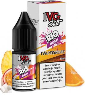 Liquid IVG SALT Rio Rush 10ml - 10mg (Tropický mix pomeranče, ananasu, banánu a marakuji)